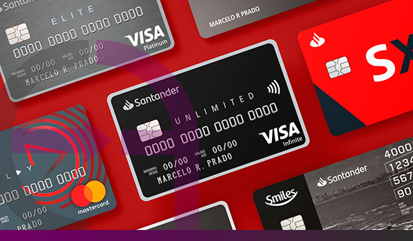 Os melhores cartões de crédito Santander