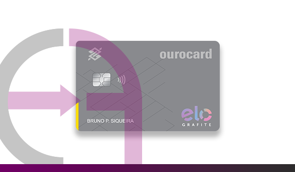 Cartão de crédito Banco do Brasil Ourocard Estilo Elo Grafite