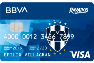 Tarjeta de crédito Rayados BBVA